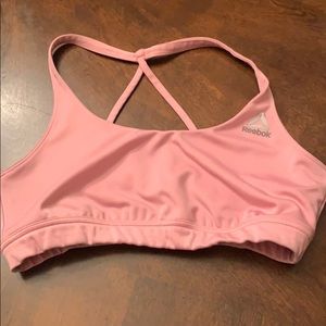 Reebok pink sports bra